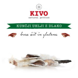 Kivo kunčji uhlji z dlako 100g