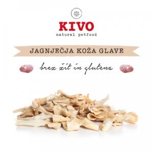 Kivo sušena jagnječja koža glave 500g