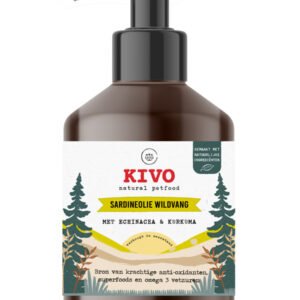 KIVO hladno stiskano sardinino olje s kurkumo in ameriškim slamnikom 500ml