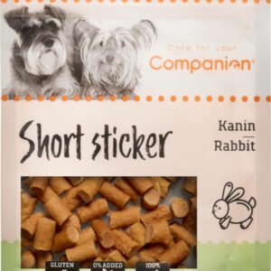 Companion short sticker priboljški za pse MONO kunec 80g