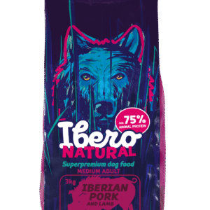 Ibero NATURAL IBERSKI DIVJI PRAŠIČ Z JAGNJETINO - medium adult 3kg/12kg