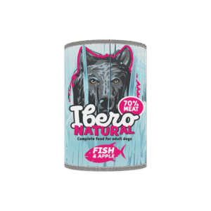 Ibero NATURAL RIBA/JABOLKO mokra hrana, hladno stikana - cold pressed, adult 400g