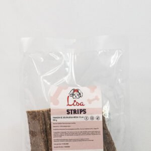 LISA STRIPS - trakovi iz jelenjega mesa 12cm, 200g