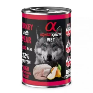 Alpha Spirit Dog Wet Turkey & Pear 400 g